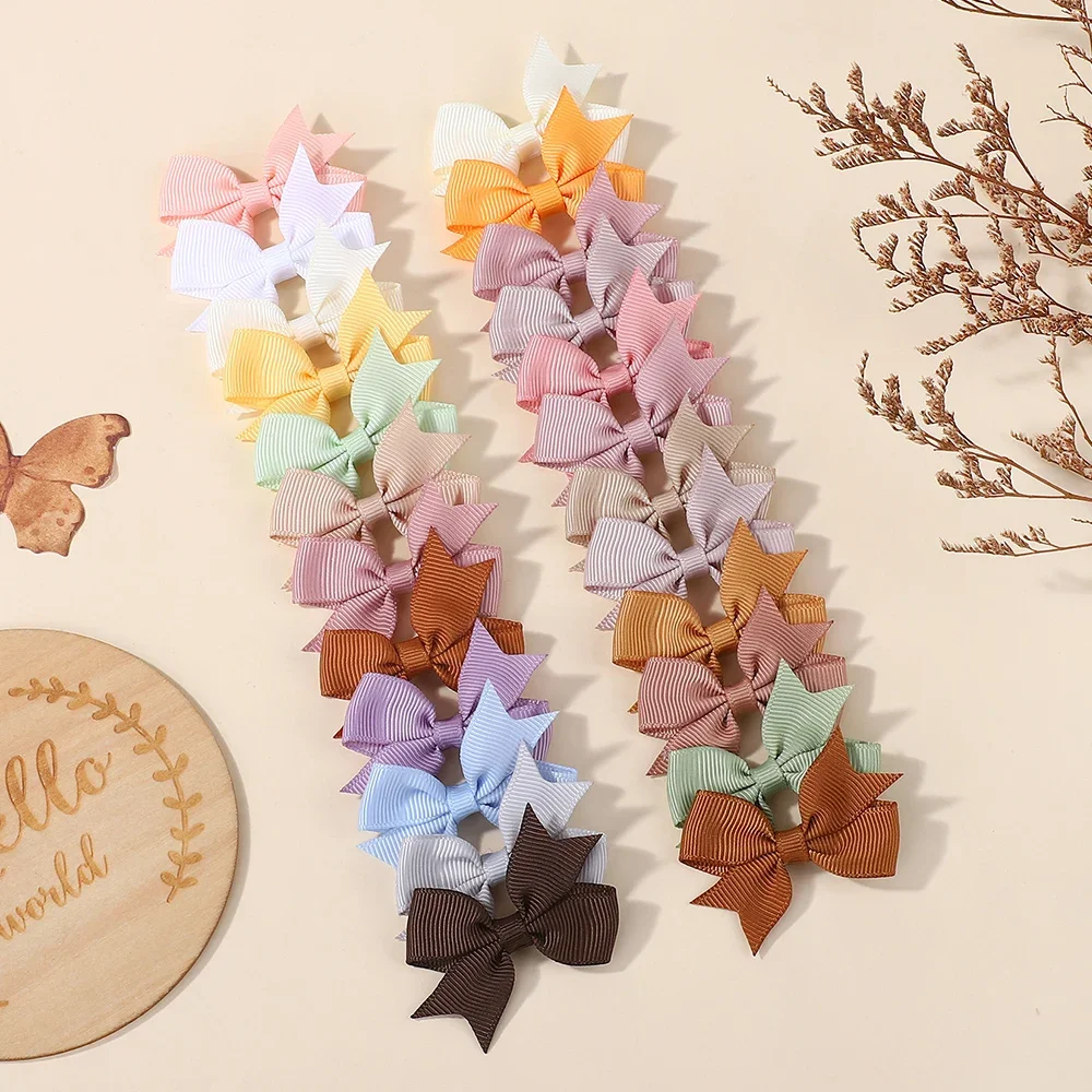 24pcs/set Baby Girls Solid Bow Hair Clips Cute Mini Grosgrain Ribbon Bowont Hairpins Ponytail Barrette Headwear Hair Accesories
24pcs/set Baby Girls Solid Bow Hair Clips Cute Mini Grosgrain Ribbon Bowont Hairpins Ponytail Barrette Headwear Hair Accesories