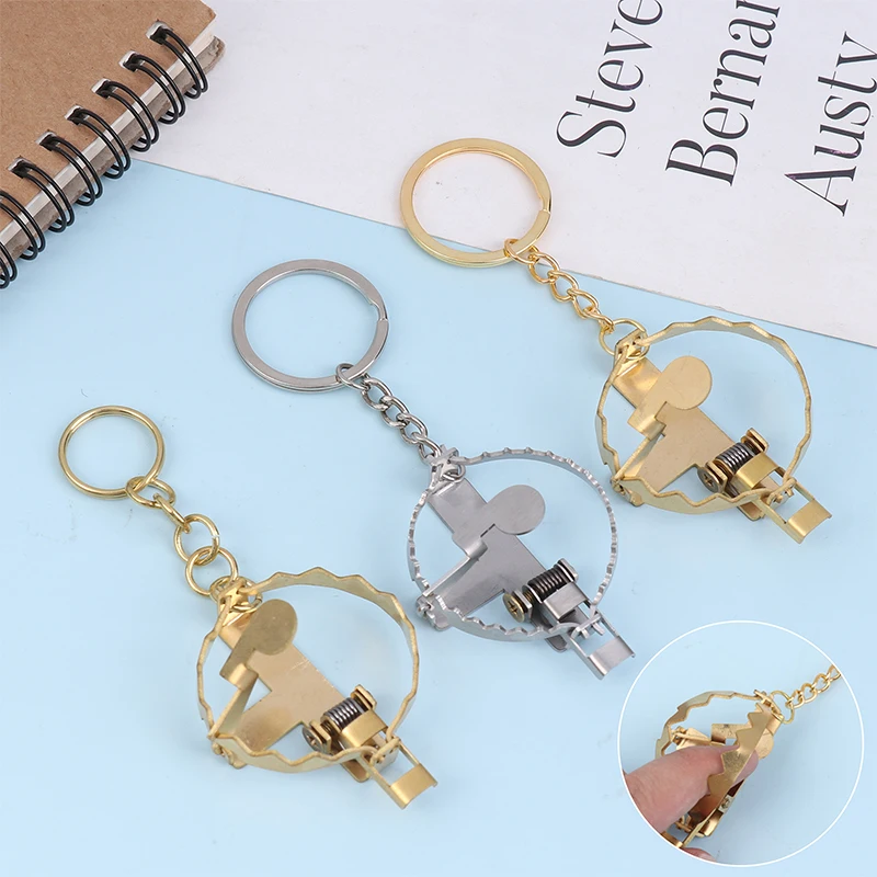 Glamorous Brass Stainless Steel Mini Mousetrap Trinket Keychain; High-Class Customised Jewellery Souvenir
Glamorous Brass Stainless Steel Mini Mousetrap Trinket Keychain; High-Class Customised Jewellery Souvenir