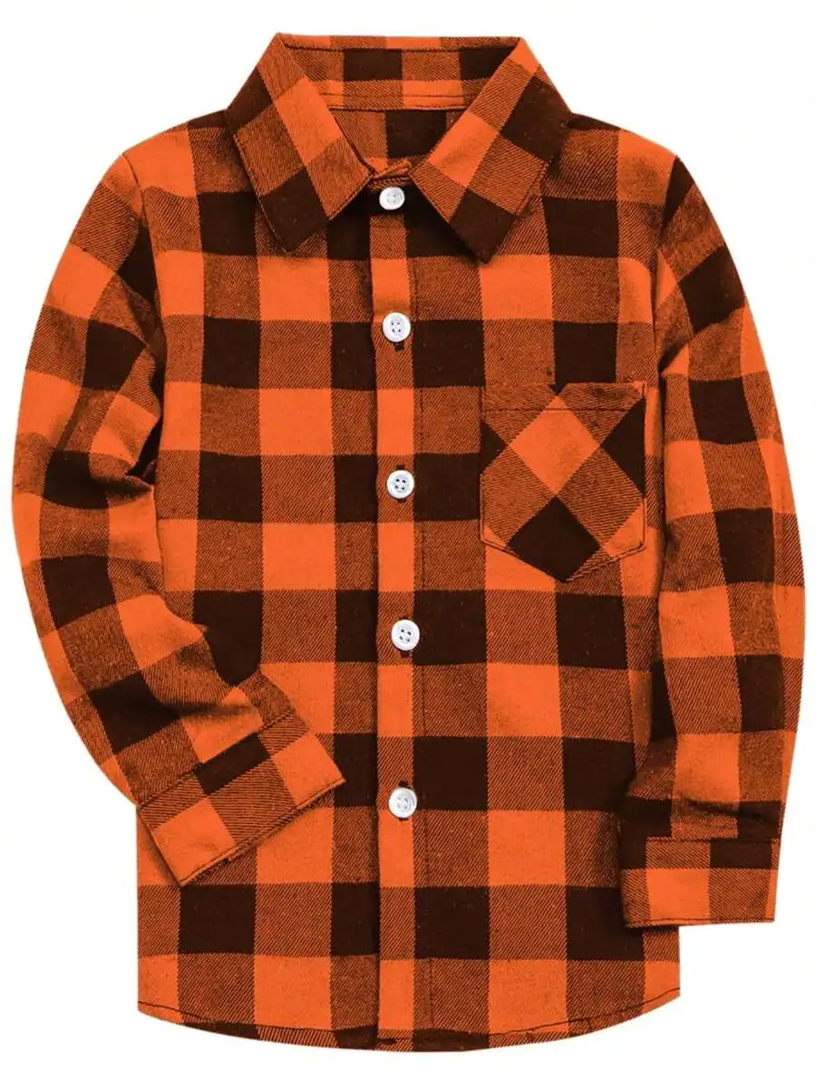 Mens Casual Plaid Button-Up Shirt Orange Brown Checkered Long Sleeve Regular Fit
Mens Casual Plaid Button-Up Shirt Orange Brown Checkered Long Sleeve Regular Fit
