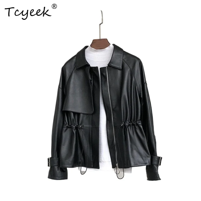 Tcyeek Real Leather Jacket Women Motocycle Jackets Genuine Sheepskin Coat Woman Autumn Clothes New Slim Fit Jaqueta De Couro
Tcyeek Real Leather Jacket Women Motocycle Jackets Genuine Sheepskin Coat Woman Autumn Clothes New Slim Fit Jaqueta De Couro