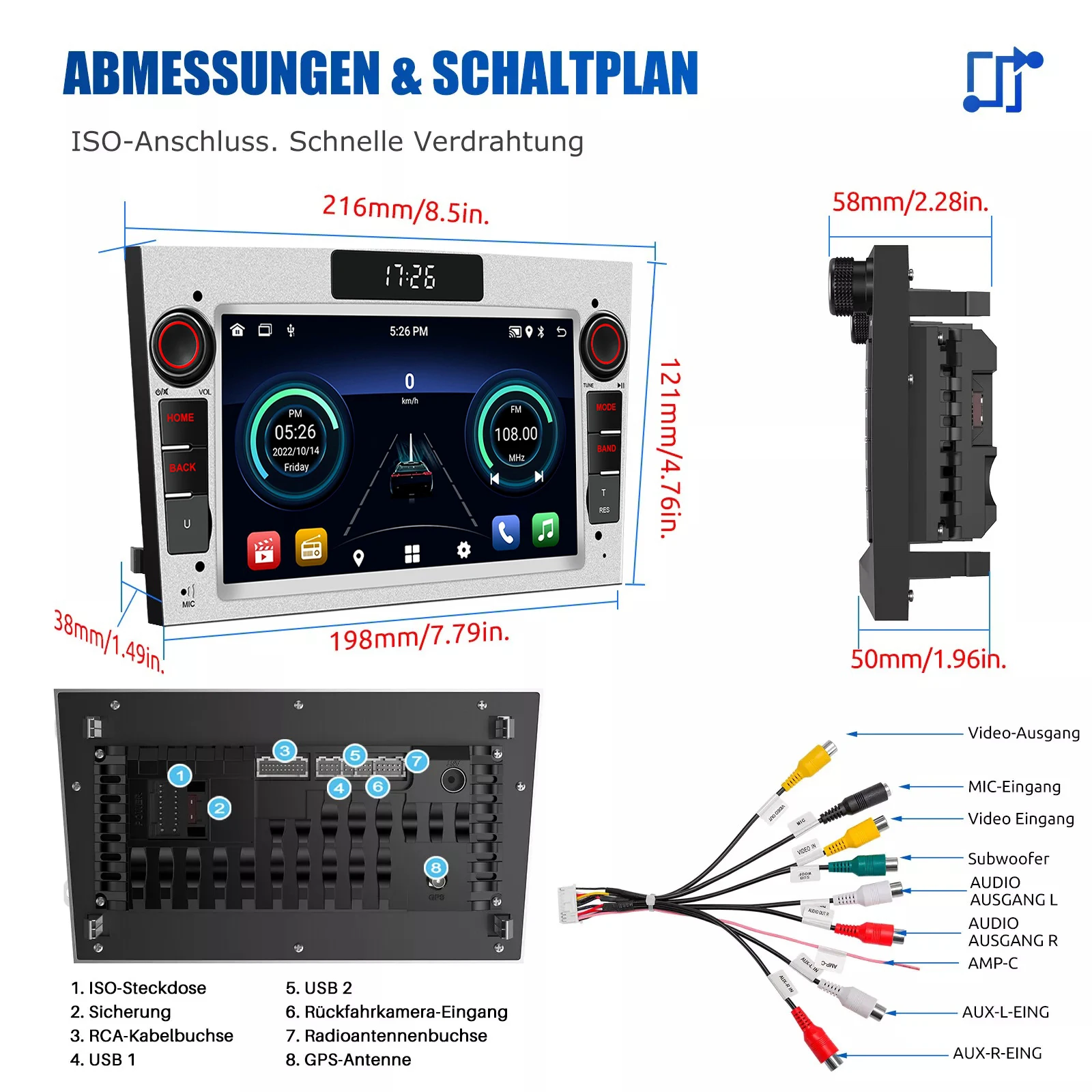 Black FM/RDS Radio Integrated Car Radio UX And Output Hands-free System Bluetooth R CA Output Gray 1+16G
Black FM/RDS Radio Integrated Car Radio UX And Output Hands-free System Bluetooth R CA Output Gray 1+16G