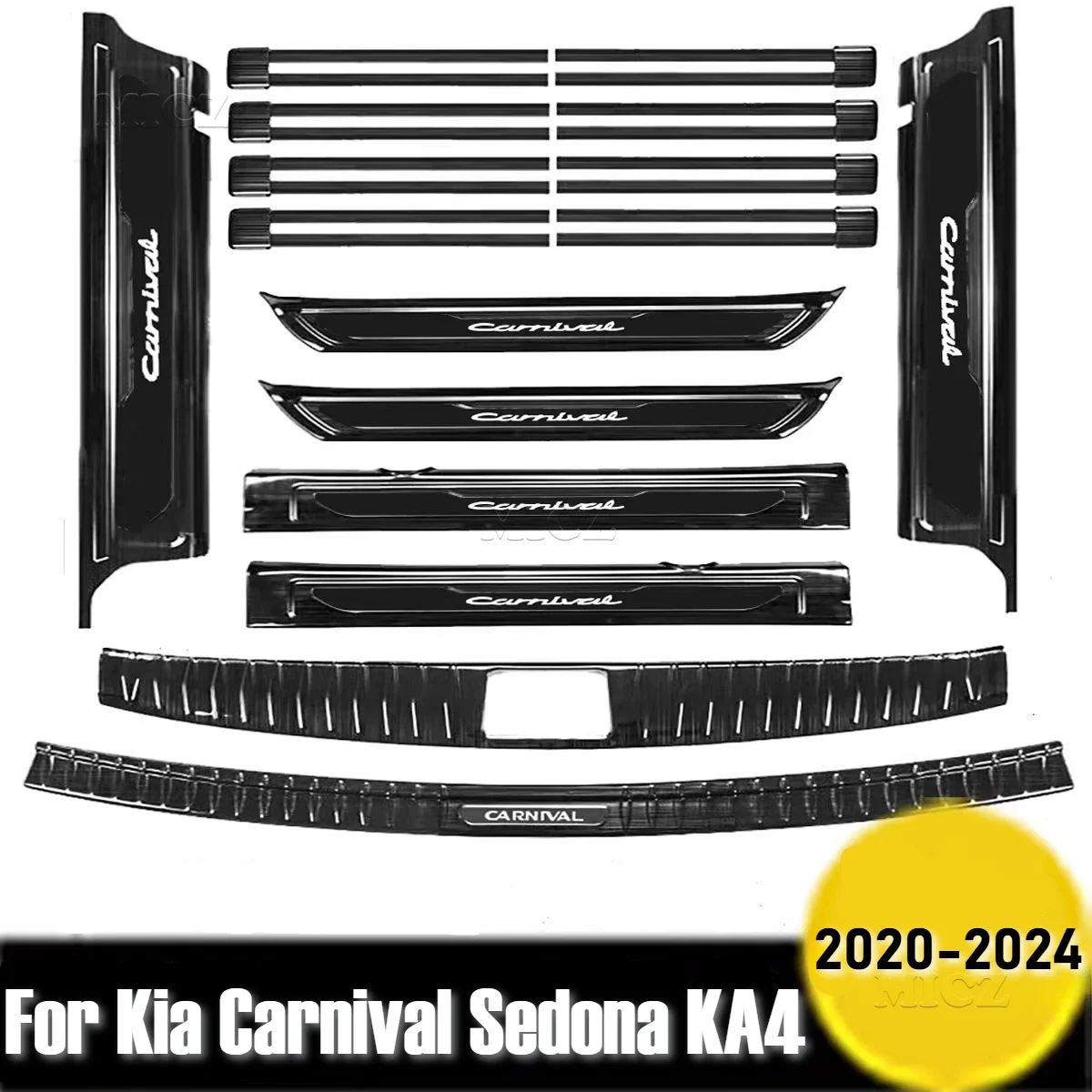 Car AccessoriesFor Kia nival Sedona KA4 2020-2024 Rail Protection Rear Bumper Protector Sill Scuff Plate/Door Sill Slide
Car AccessoriesFor Kia nival Sedona KA4 2020-2024 Rail Protection Rear Bumper Protector Sill Scuff Plate/Door Sill Slide