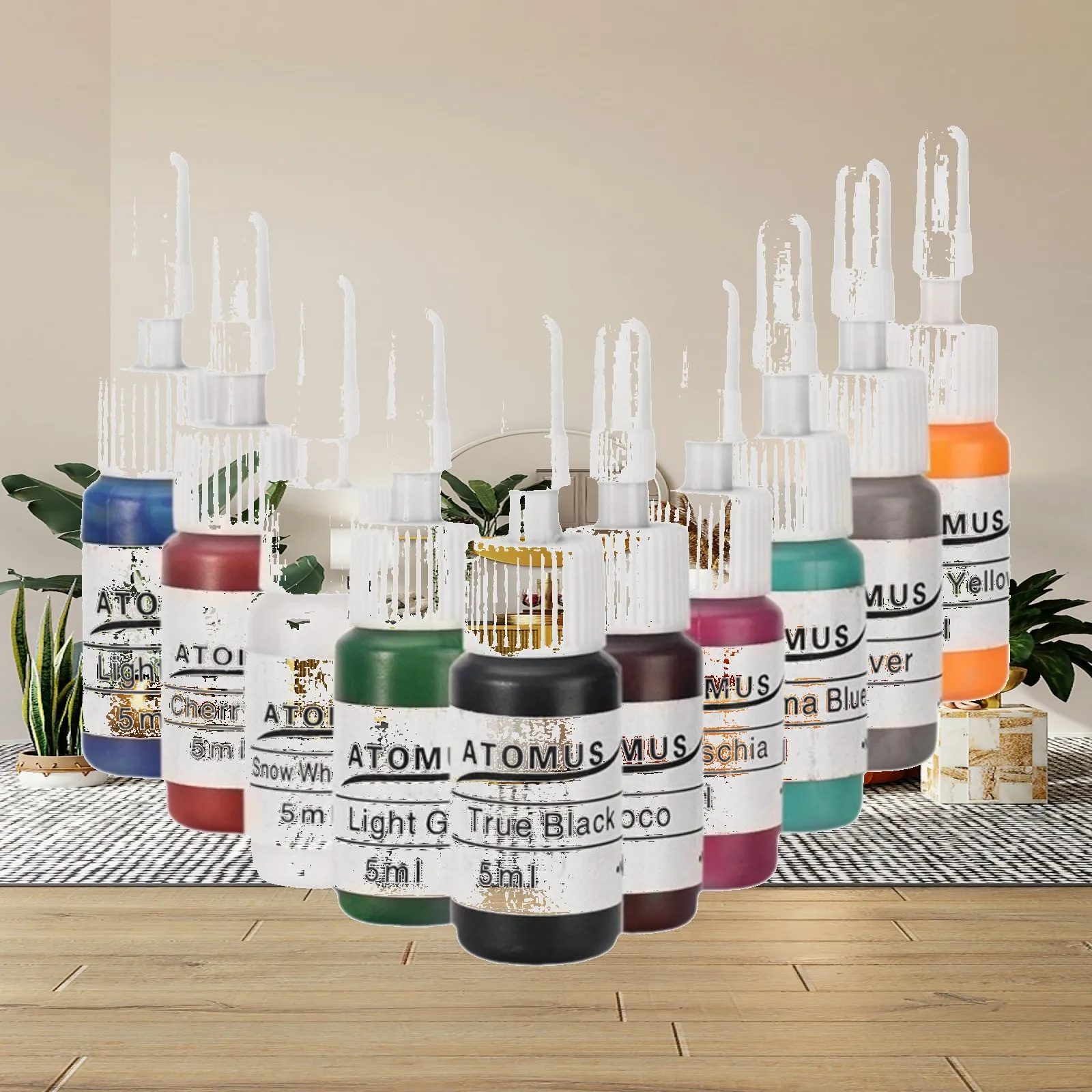 3D Makeup Tattooing Ink Set 5ml Each Professional Color Pigment for Beauty Art Studio and Skin Painting
3D Makeup Tattooing Ink Set 5ml Each Professional Color Pigment for Beauty Art Studio and Skin Painting