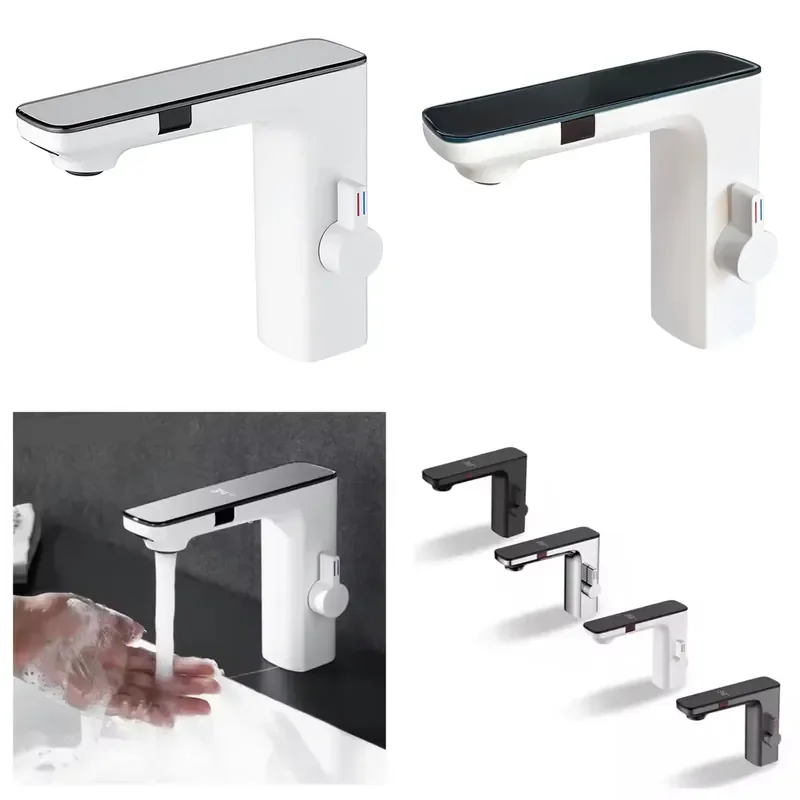 Modern Digital Display Faucet, Dual-sensor Brass Ceramic Valve Core, Touchless Bathroom Faucet
Modern Digital Display Faucet, Dual-sensor Brass Ceramic Valve Core, Touchless Bathroom Faucet