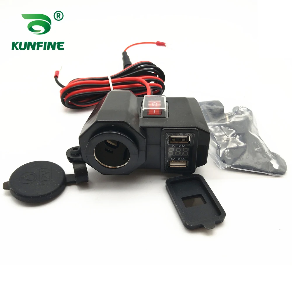 Multifunctional combination socketDual USB Car Charger Cigarette Lighter Voltmeter Switch 4.2A For Boat Truck Car
Multifunctional combination socketDual USB Car Charger Cigarette Lighter Voltmeter Switch 4.2A For Boat Truck Car