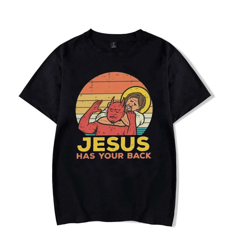 Jesus Has Your Back Jiu Jitsu Retro Christian T Shirts Women And Men Vintage Short Sleeve Tee Shirt Plus Size Loose Casual Tops
Jesus Has Your Back Jiu Jitsu Retro Christian T Shirts Women And Men Vintage Short Sleeve Tee Shirt Plus Size Loose Casual Tops