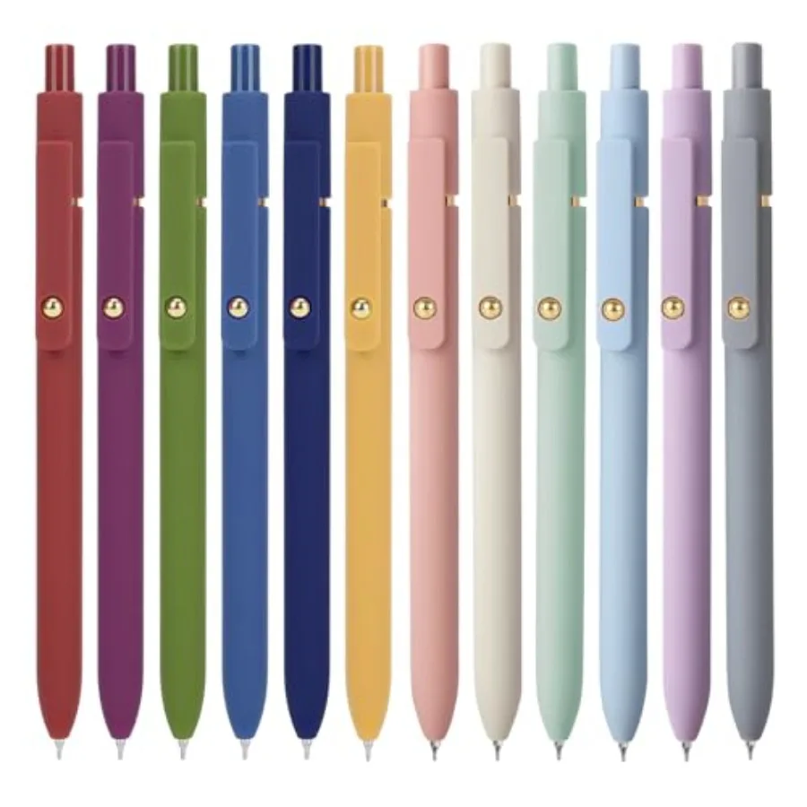 12Pcs Gel Pens, 0.7mm Medium Point Smooth Writing Pen, Black Gel Ink Journaling Supplies for Note Taking, Cute Aesthetic Office
12Pcs Gel Pens, 0.7mm Medium Point Smooth Writing Pen, Black Gel Ink Journaling Supplies for Note Taking, Cute Aesthetic Office