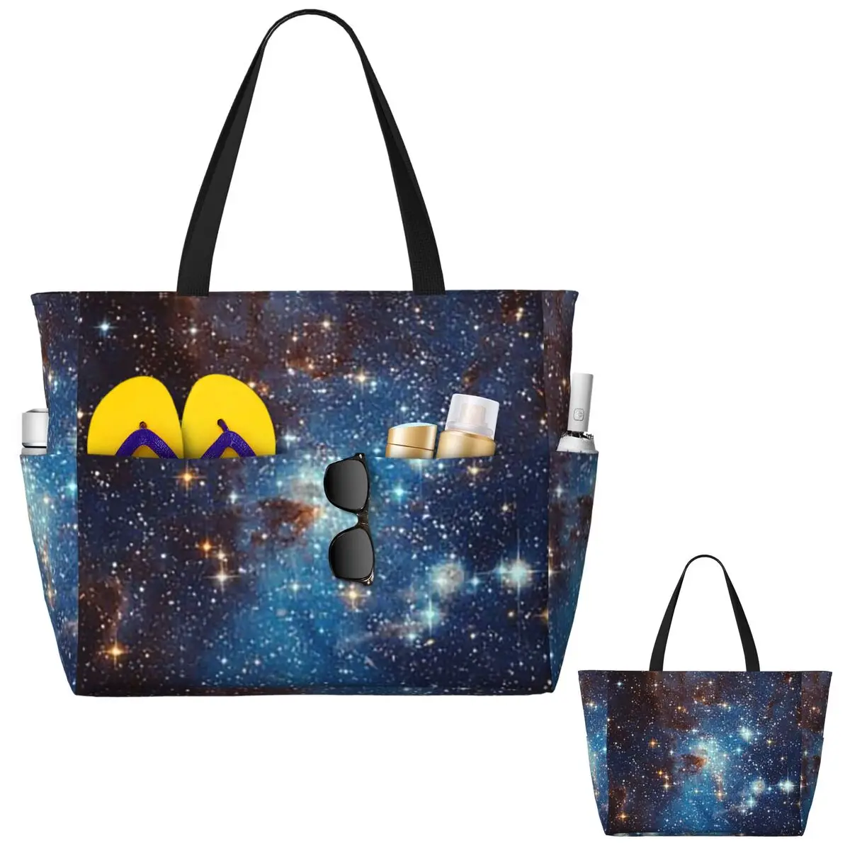 Синяя пляжная большая сумка со звездами Nebula, спортивная спортивная сумка для занятий йогой, большая большая сумка, женская дорожная сумка, сумка для фитнеса
Синяя пляжная большая сумка со звездами Nebula, спортивная спортивная сумка для занятий йогой, большая большая сумка, женская дорожная сумка, сумка для фитнеса