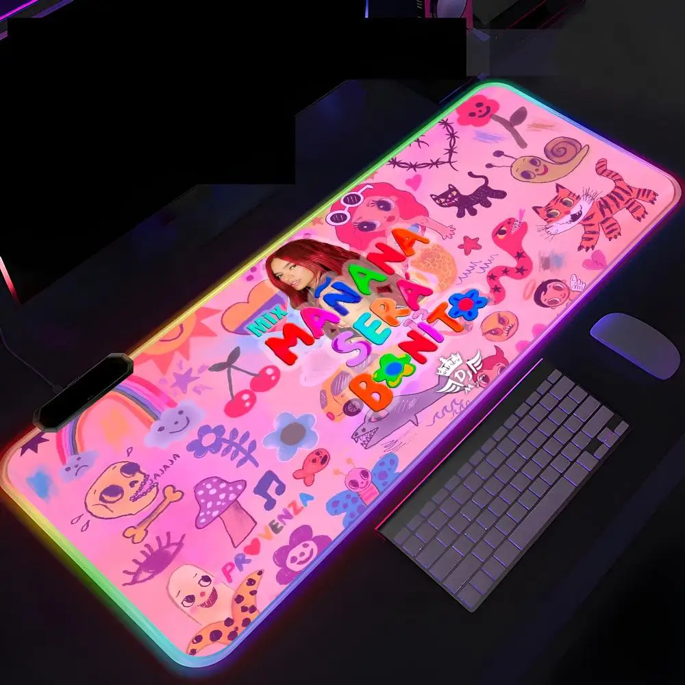 Karol G Manana S-Sera B-Bonitoes Mouse Pad Luminous Desk keyboard Mouse Pad RGB Computer Laptop Anime Keyboard Mouse Mat Keyboar
Karol G Manana S-Sera B-Bonitoes Mouse Pad Luminous Desk keyboard Mouse Pad RGB Computer Laptop Anime Keyboard Mouse Mat Keyboar