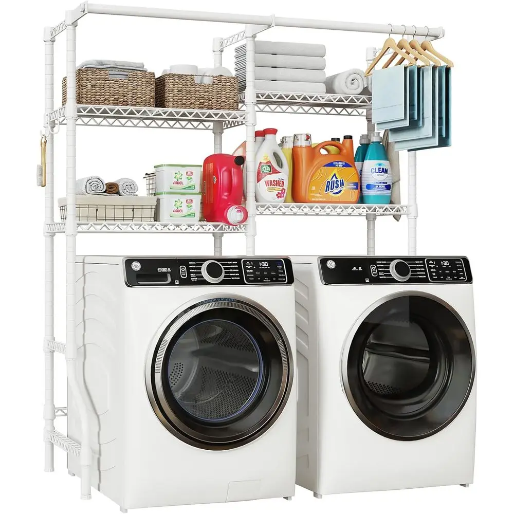 U14 Полки для хранения над стиральной машиной и сушилкой, 4-х ярусная система хранения и органайзера для прачечной, компактная сушилка для одежды w
U14 Полки для хранения над стиральной машиной и сушилкой, 4-х ярусная система хранения и органайзера для прачечной, компактная сушилка для одежды w