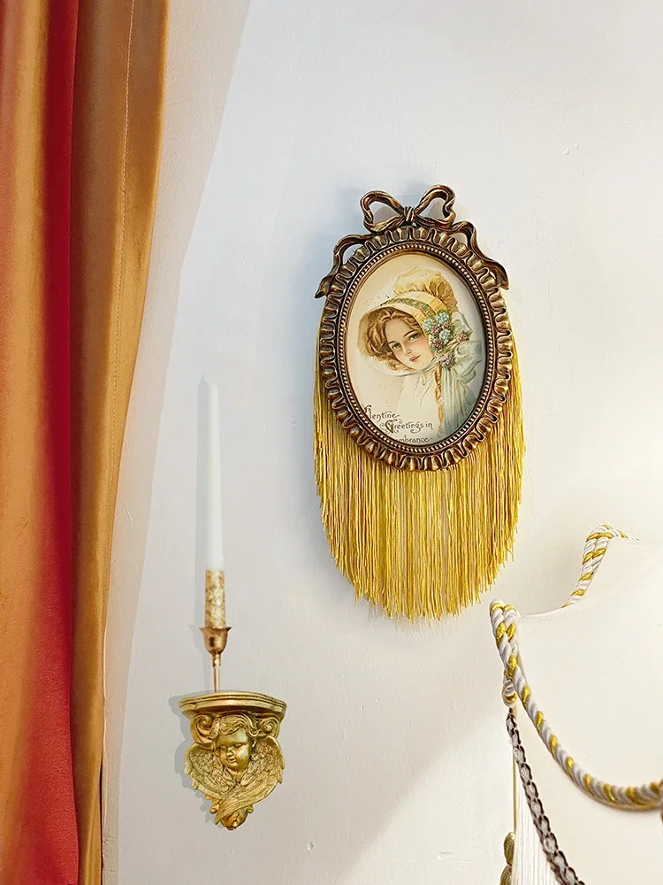 Classical Art Bowknot Tassel Retro Character Decorative Painting Home Living Room Study Office Wall Painting
Classical Art Bowknot Tassel Retro Character Decorative Painting Home Living Room Study Office Wall Painting