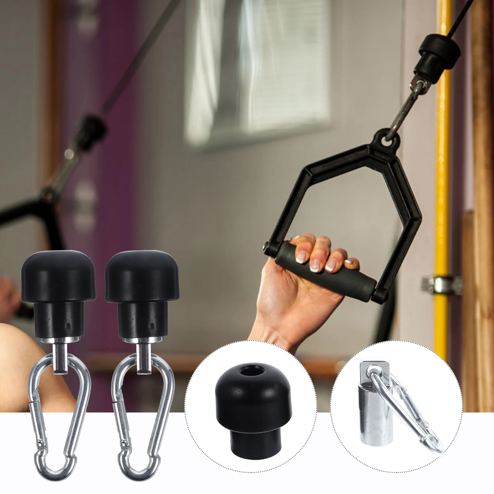 2 Sets Fitness Equipment Accessories Gym Cable Attachment Home Plastic for Machine Pulley Attachments
2 Sets Fitness Equipment Accessories Gym Cable Attachment Home Plastic for Machine Pulley Attachments