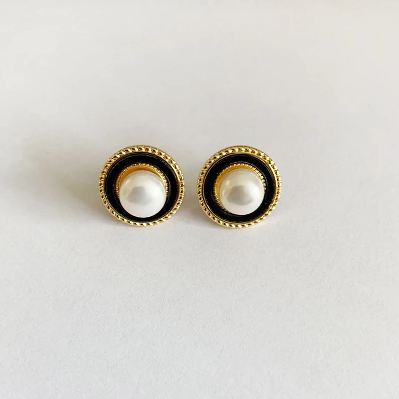 Silver 925 Pearl Earrings,Cute Fine Stud Earrings Pearl Wife Mother Engagement Gift Black White Pink
Silver 925 Pearl Earrings,Cute Fine Stud Earrings Pearl Wife Mother Engagement Gift Black White Pink