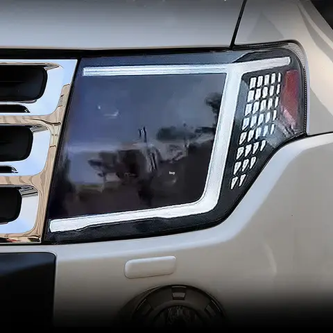 Para mitsubishi pajero v93 v97 2009-2021 montagem de faróis de carro atualização efeito de inicialização led 4 lente do projetor ferramentas acessórios