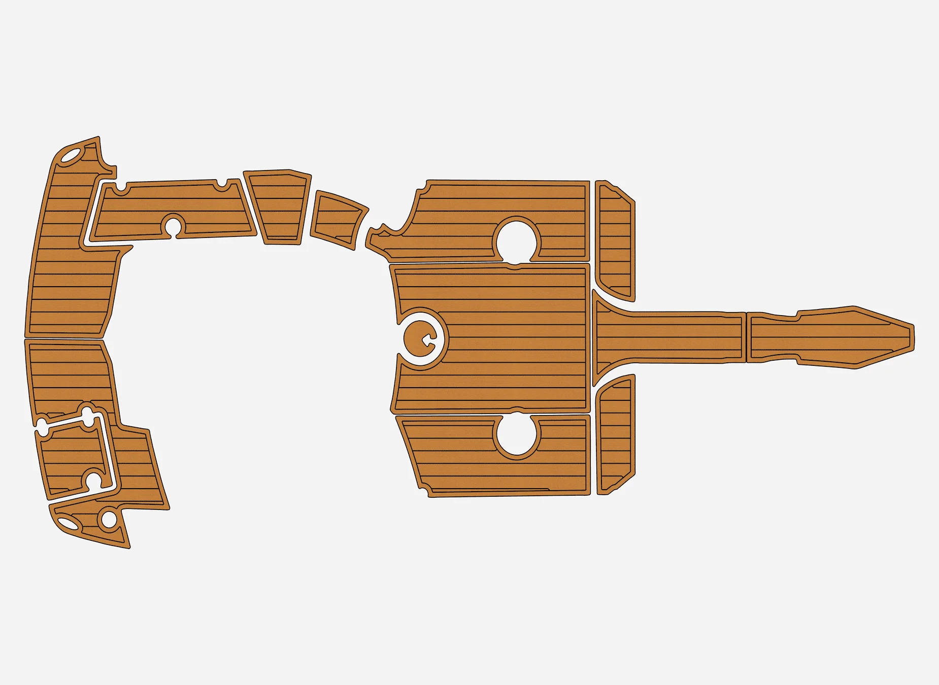 Anti-Skid EVA Faux Teak Self-Adhesive 6mm Boat Decking Pad for 2010 Larson 218 LXI Yacht Cockpit Durable Marine Flooring
Anti-Skid EVA Faux Teak Self-Adhesive 6mm Boat Decking Pad for 2010 Larson 218 LXI Yacht Cockpit Durable Marine Flooring