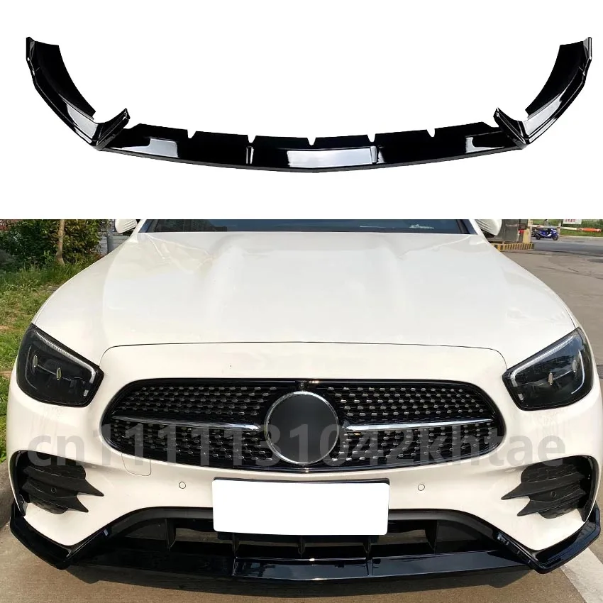 For Mercedes Benz E-Class W213 E260 E300 2021-2023 AMG Carbon Fiber Look Gloss Black Car Lower Splitter Front Bumper Spoiler Lip
For Mercedes Benz E-Class W213 E260 E300 2021-2023 AMG Carbon Fiber Look Gloss Black Car Lower Splitter Front Bumper Spoiler Lip
