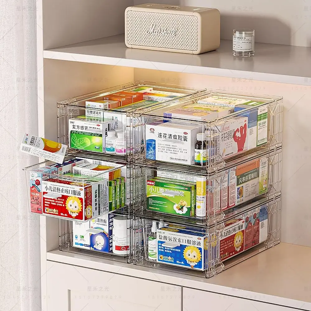 Stackable Clear Desk Organizer Boxes, 6-Pack, Ideal for Home, Office, and Kitchen Storage, Pull-Out Bins for Makeup, Pens, and S
Stackable Clear Desk Organizer Boxes, 6-Pack, Ideal for Home, Office, and Kitchen Storage, Pull-Out Bins for Makeup, Pens, and S