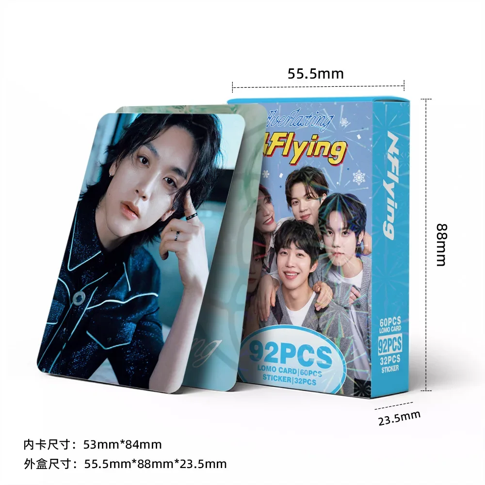 Kpop South Korean Boy Group NFlyting 92 LOMO Card New Specialty Everlasting Greeting Card Sticker Small Cards Star Photo Card
Kpop South Korean Boy Group NFlyting 92 LOMO Card New Specialty Everlasting Greeting Card Sticker Small Cards Star Photo Card