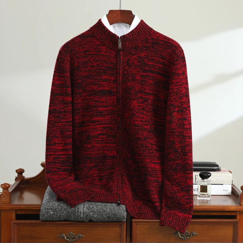 100% Pure Wool Knitted Cardigan New Fashion Autumn/Winter Classic Men's Sweater Loose Long Sleeve Zipper Cardigan -WRM131
100% Pure Wool Knitted Cardigan New Fashion Autumn/Winter Classic Men's Sweater Loose Long Sleeve Zipper Cardigan -WRM131