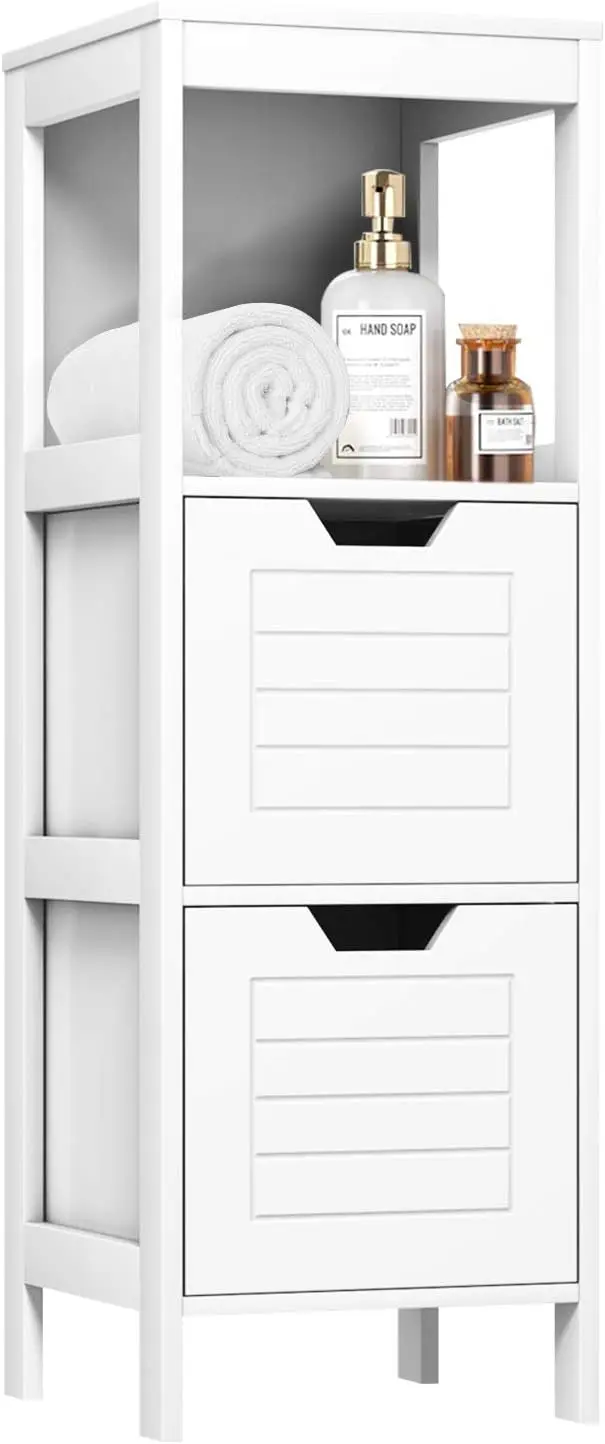 Bathroom Storage Cabinet, Multifunctional Wooden Storage Ra Free Standing Organizer W/ 2 Drawers, Space-Saving Bathroom Floor
Bathroom Storage Cabinet, Multifunctional Wooden Storage Ra Free Standing Organizer W/ 2 Drawers, Space-Saving Bathroom Floor