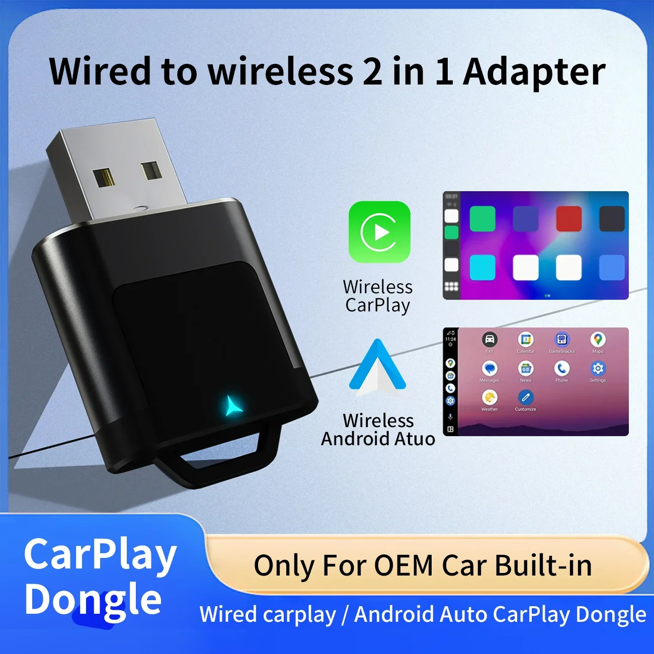 TrolinkTek NEW 2In1 Wireless Carplay AI Box Android Auto Plug&Play Applicable To Convert Original Car Wired Carplay To Wireless
TrolinkTek NEW 2In1 Wireless Carplay AI Box Android Auto Plug&Play Applicable To Convert Original Car Wired Carplay To Wireless