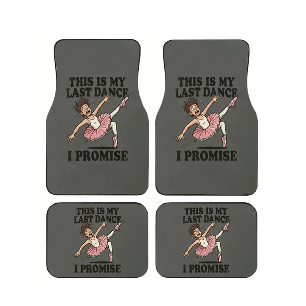4pcs Funny Ballet Boy Car Floor Mats Set Universal Anti-Slip Waterproof Auto Foot Carpets Humorous Quote Design Car Accessories
4pcs Funny Ballet Boy Car Floor Mats Set Universal Anti-Slip Waterproof Auto Foot Carpets Humorous Quote Design Car Accessories