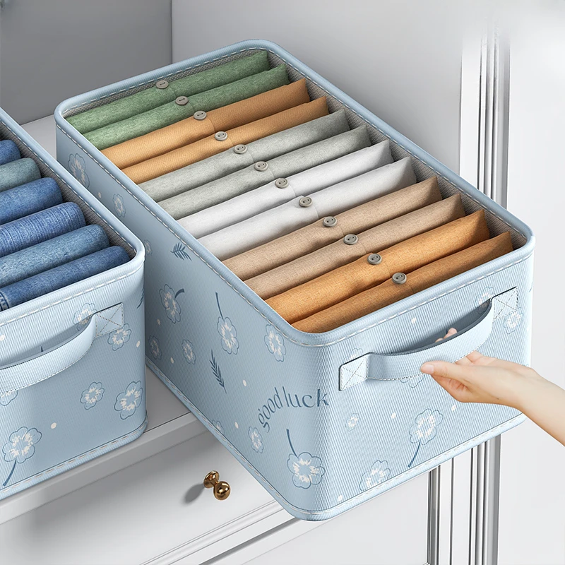 Clothes storage box for home large capacity wardrobe clothes layered storage box fabric pants
Clothes storage box for home large capacity wardrobe clothes layered storage box fabric pants