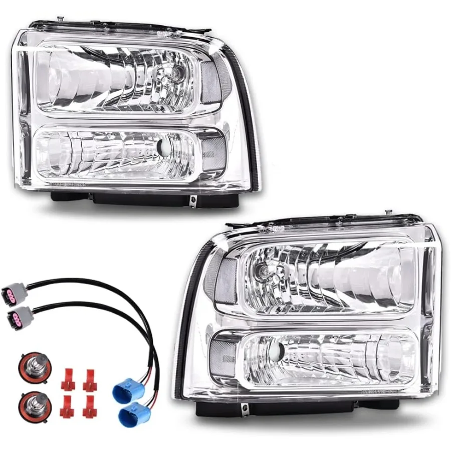 Фара в сборе, совместимая с F250 F350 F450 F550 Super Duty 19992004 и подходит для фар бампера Excursion 20002004, с
Фара в сборе, совместимая с F250 F350 F450 F550 Super Duty 19992004 и подходит для фар бампера Excursion 20002004, с