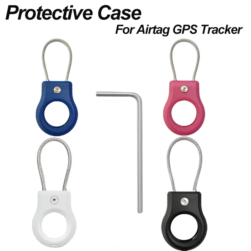 For Apple AirTag Case Wire Rope Anti-theft Case with Stainless Steel Metal Rope Anti-Theft Keychain Protective for Air Tag Lock
For Apple AirTag Case Wire Rope Anti-theft Case with Stainless Steel Metal Rope Anti-Theft Keychain Protective for Air Tag Lock