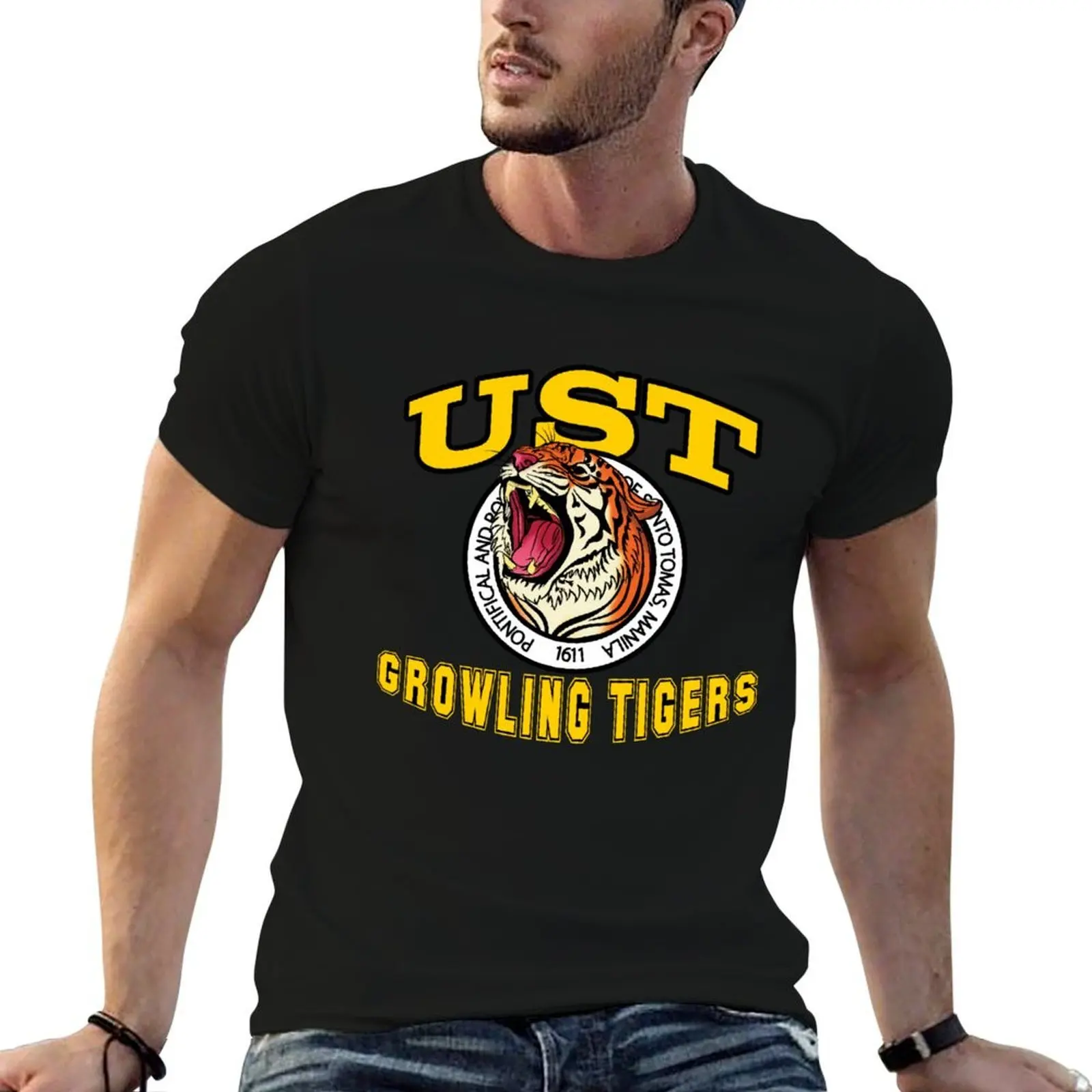 UST Growling Tigers Roar Print Design T-Shirt t shirts for man cotton man t shirt cotton high quality T-Shirt
UST Growling Tigers Roar Print Design T-Shirt t shirts for man cotton man t shirt cotton high quality T-Shirt