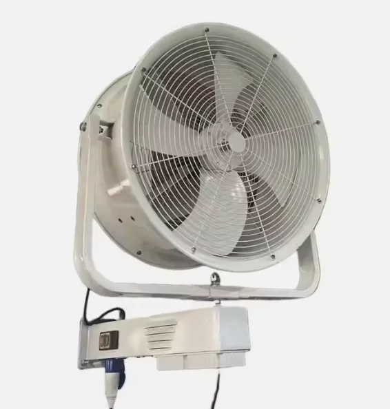 Cooled electric industrial fog fan with cast iron blades for stand-alone installation
Cooled electric industrial fog fan with cast iron blades for stand-alone installation