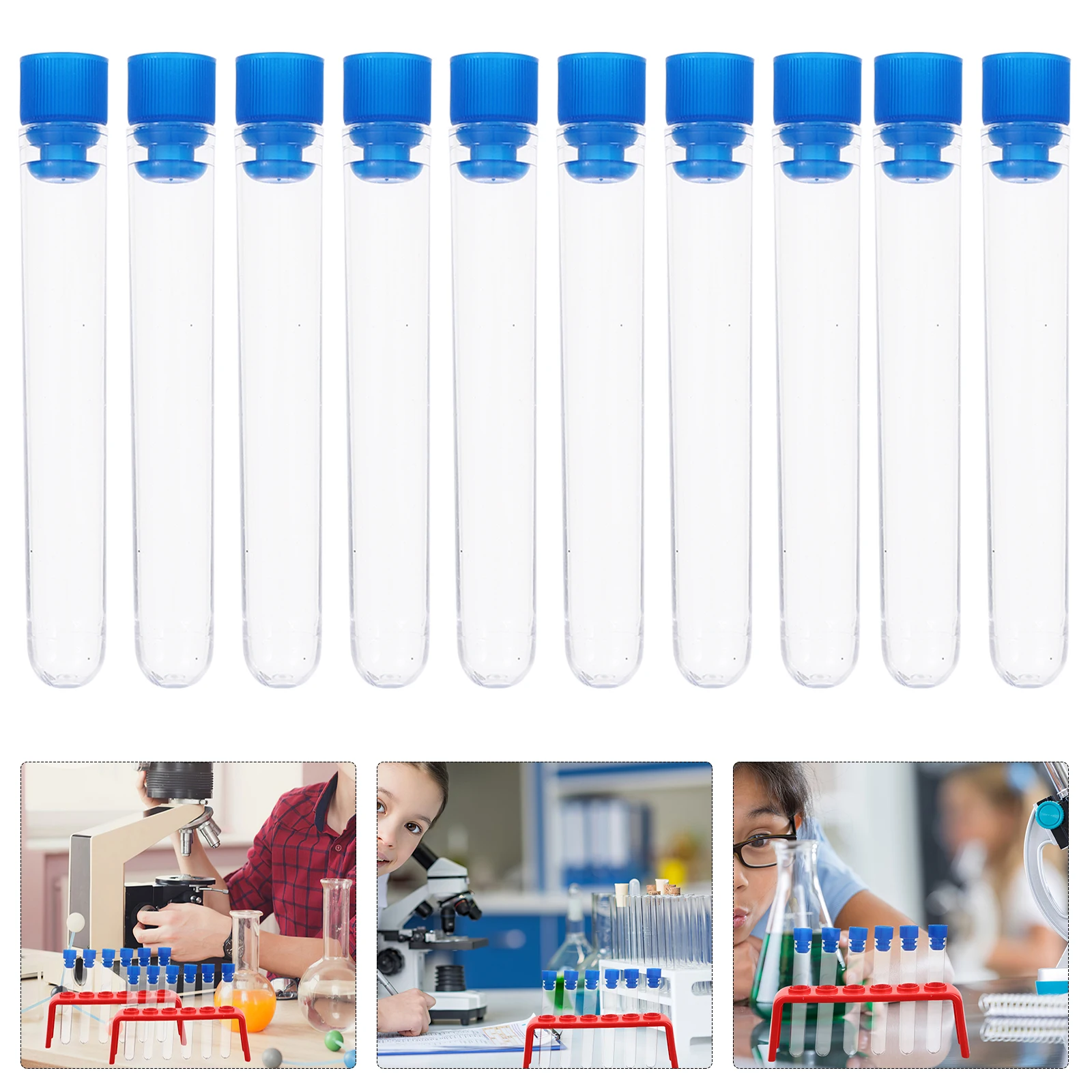 50 Pcs Laboratory Test Tube Storage Tubes with Lids Liquid Container Supplies Sample
50 Pcs Laboratory Test Tube Storage Tubes with Lids Liquid Container Supplies Sample