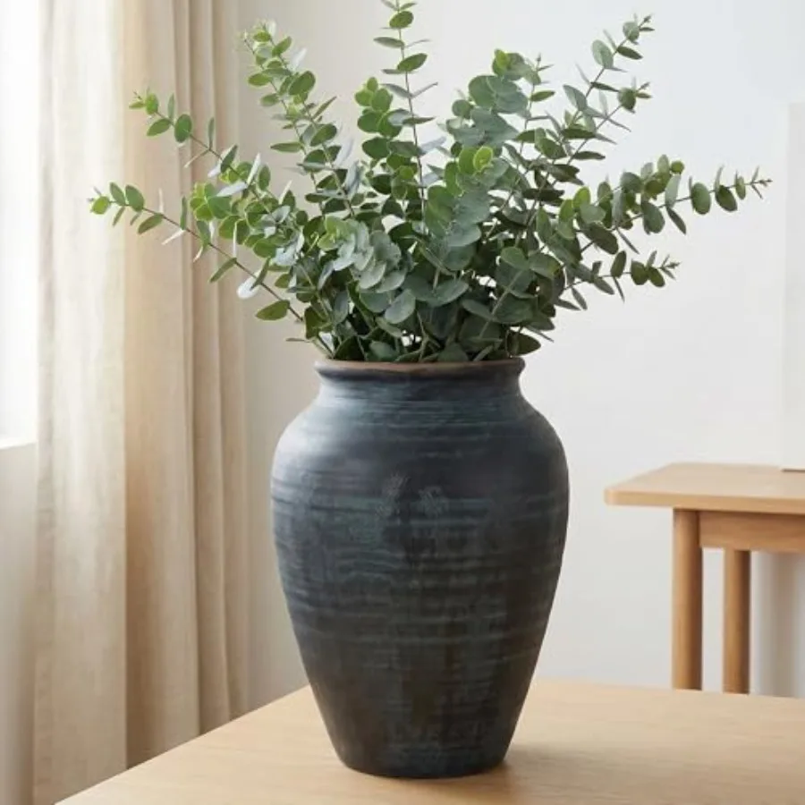 Rustic Ceramic Flower Vase, 14.17Inch Indigo Artisan Handcrafted Tall Ceramic Vase Farmhouse Rustic Vase Tall vases for Decor L
Rustic Ceramic Flower Vase, 14.17Inch Indigo Artisan Handcrafted Tall Ceramic Vase Farmhouse Rustic Vase Tall vases for Decor L