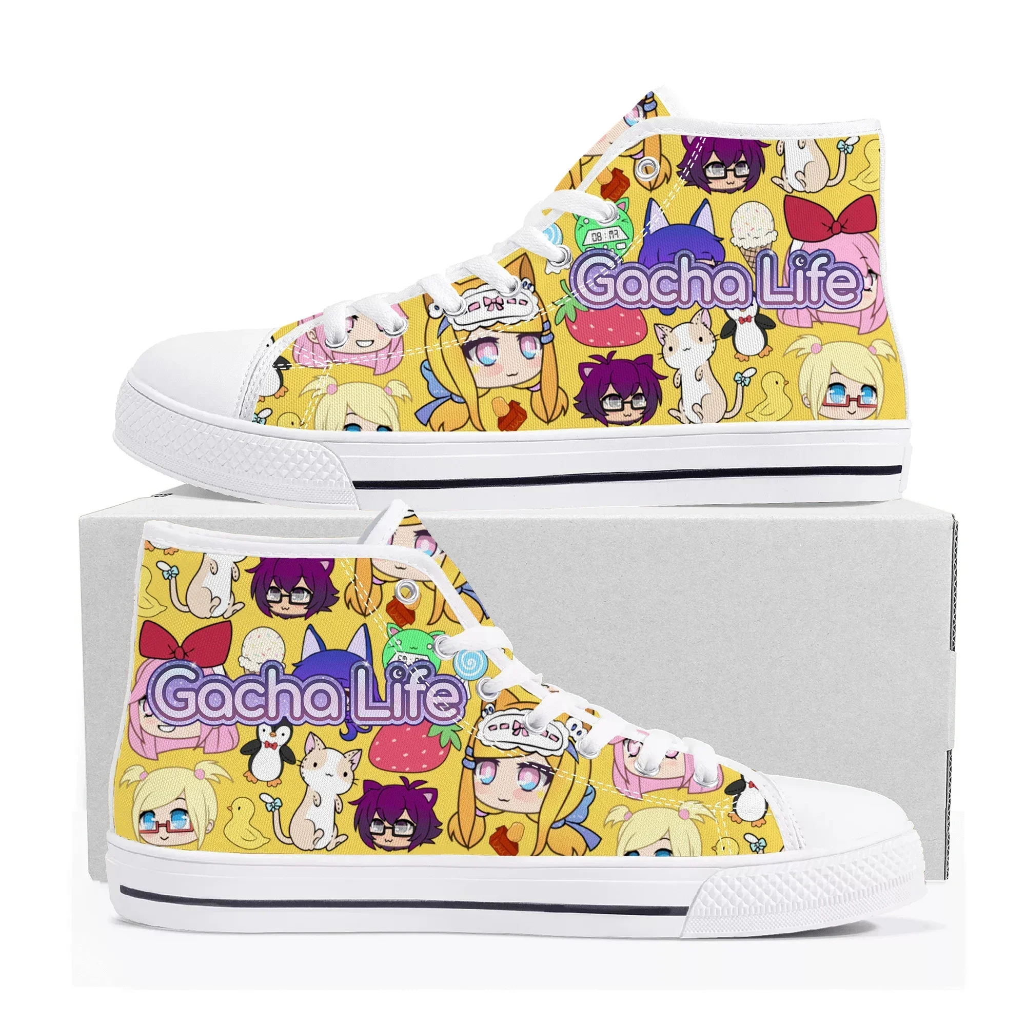 Gacha Life High Top Sneakers Hot Cartoon Game Mens Womens Teenager High Quality Fashion Canvas Shoes Casual Tailor Made Sneaker
Gacha Life High Top Sneakers Hot Cartoon Game Mens Womens Teenager High Quality Fashion Canvas Shoes Casual Tailor Made Sneaker