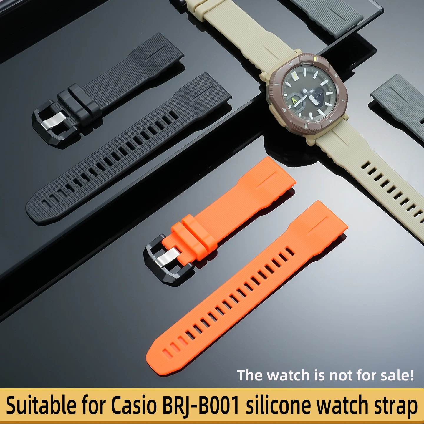 Suitable for Casio BRJ-B001 silicone watchband, PRG-601 PRW-70/50/30 prw-60/3400 men's watch accessories 23mm
Suitable for Casio BRJ-B001 silicone watchband, PRG-601 PRW-70/50/30 prw-60/3400 men's watch accessories 23mm