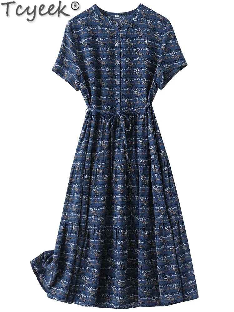 92% Tcyeek Mulberry Silk Elegant es for Women Clothing Spring Summer Midi 2024 Striped Women's Dress Lace-up Vestido
92% Tcyeek Mulberry Silk Elegant es for Women Clothing Spring Summer Midi 2024 Striped Women's Dress Lace-up Vestido