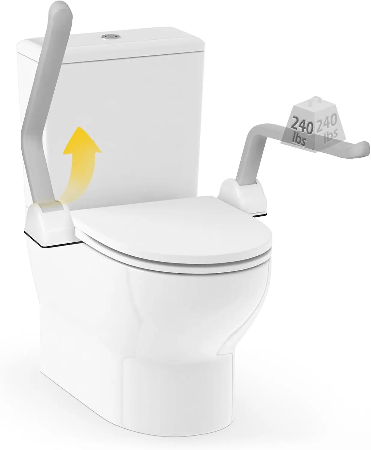 Toilet Safety Rail 480 lbs Load-Bearing with Flip Up Non-Slip Armrest for Seniors Elderly Support Bars
Toilet Safety Rail 480 lbs Load-Bearing with Flip Up Non-Slip Armrest for Seniors Elderly Support Bars