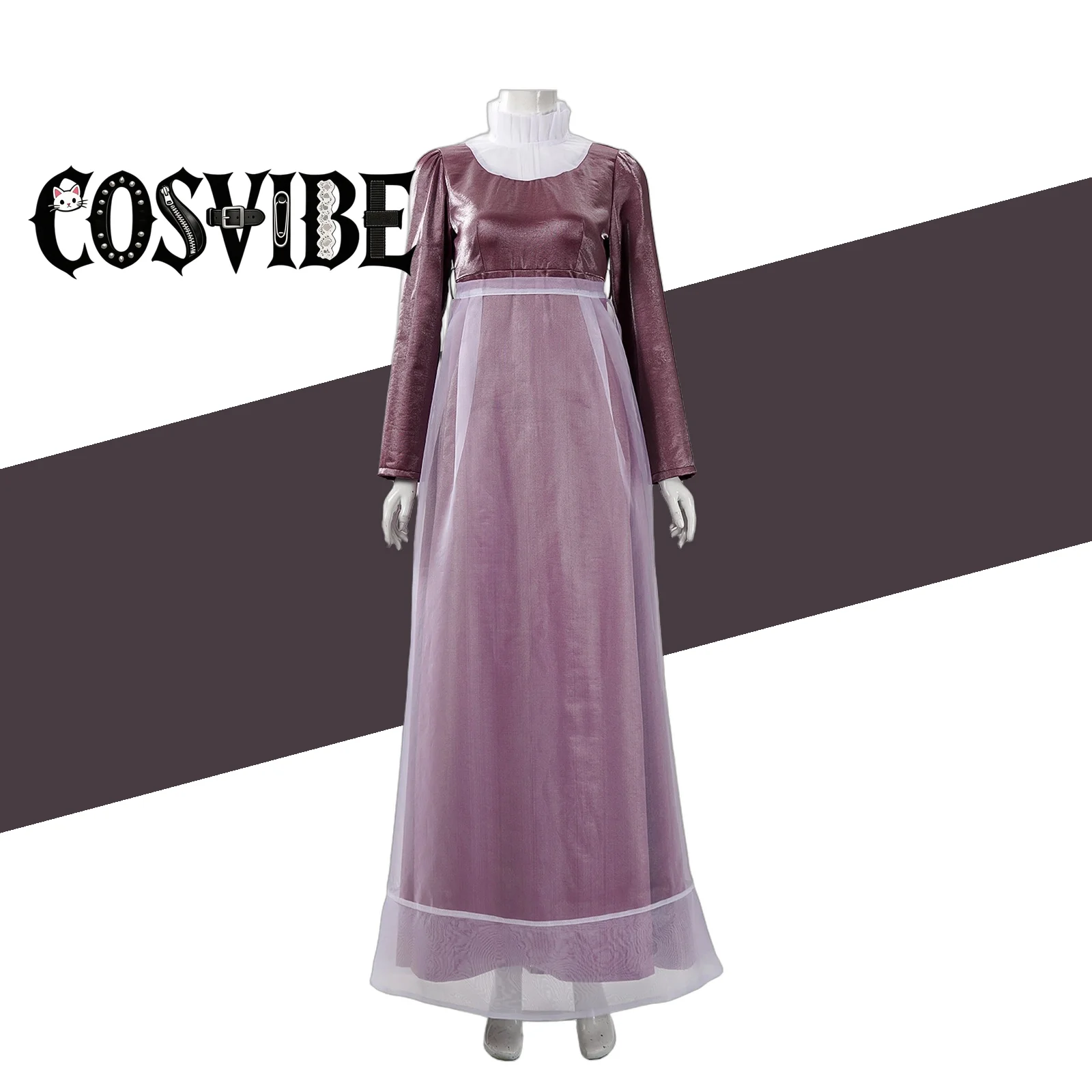 Sophie Deep Purple Medieval Maid Costume Set Vintage Tulle Skirt Overlay Women's Halloween Party Dress Cosplay Outfit
Sophie Deep Purple Medieval Maid Costume Set Vintage Tulle Skirt Overlay Women's Halloween Party Dress Cosplay Outfit