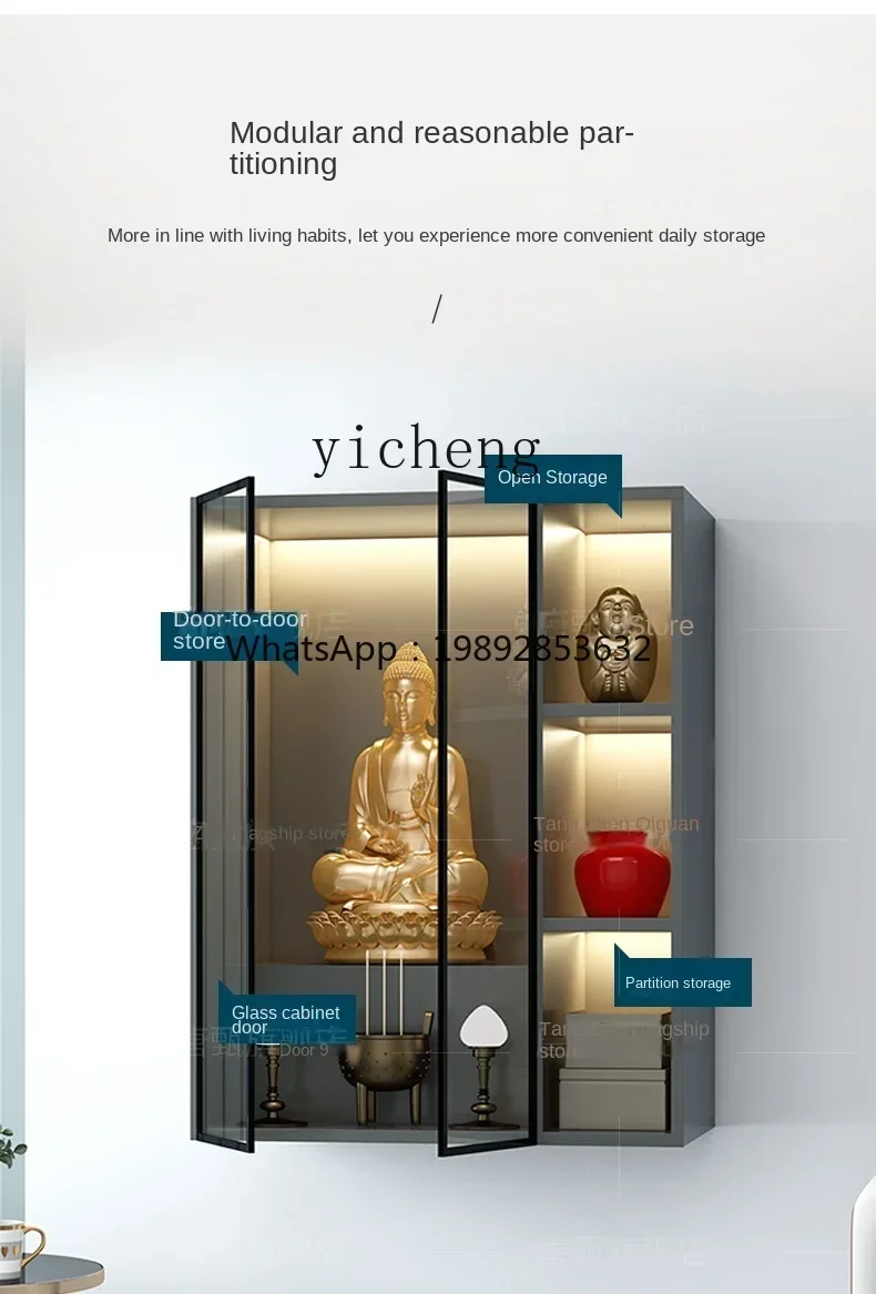 LYY God Table Cabinet Home Modern Light Luxury Worship Table Shrine Wall-Mounted Buddha Table God of Wealth Cabinet
LYY God Table Cabinet Home Modern Light Luxury Worship Table Shrine Wall-Mounted Buddha Table God of Wealth Cabinet