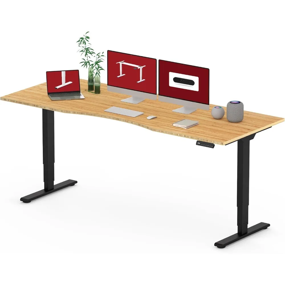 "Height Adjustable Bamboo Standing Desk with Dual Motor, 78 Inch Full-Length Desk for Home Office"
"Height Adjustable Bamboo Standing Desk with Dual Motor, 78 Inch Full-Length Desk for Home Office"