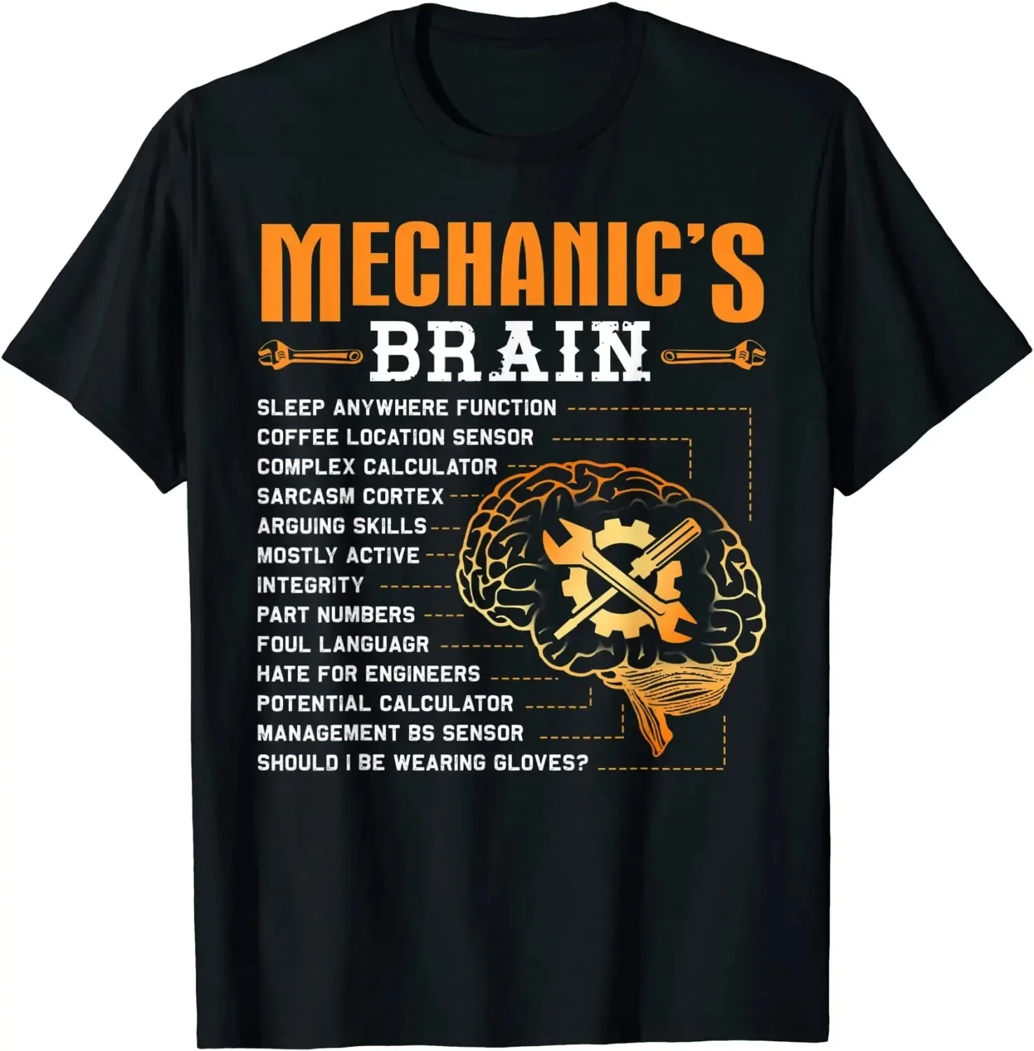 Мужская летняя футболка с короткими рукавами и принтом Fun Mechanic's Brain, повседневная модная дышащая футболка из 100% хлопка с короткими рукавами для занятий спортом на открытом воздухе
Мужская летняя футболка с короткими рукавами и принтом Fun Mechanic's Brain, повседневная модная дышащая футболка из 100% хлопка с короткими рукавами для занятий спортом на открытом воздухе