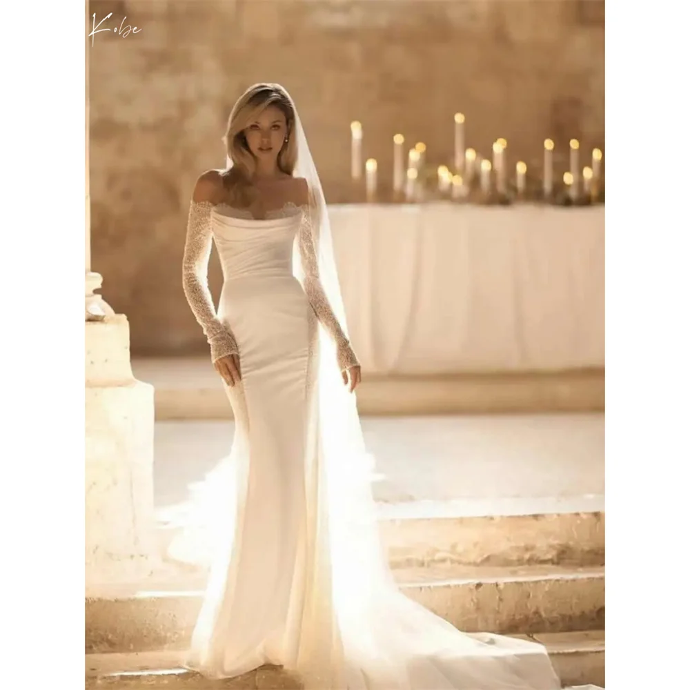 Kobe White Off the Shoulder Trumpet Evening Dresses Illusion Zip Party Dresses Cathedral Train Customized Prom Dresses 2025
Kobe White Off the Shoulder Trumpet Evening Dresses Illusion Zip Party Dresses Cathedral Train Customized Prom Dresses 2025