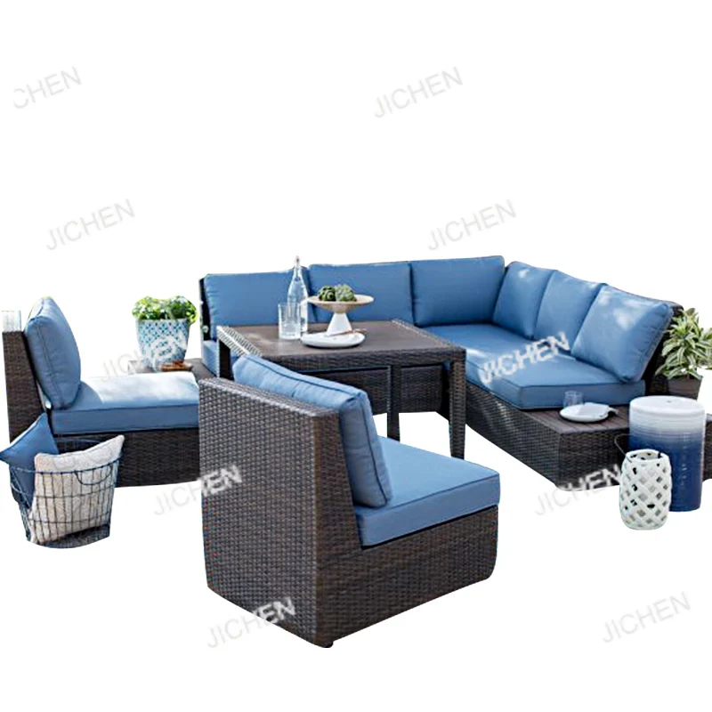 Outdoor Weatherproof Rattan Garden Furniture Storage Sofa Set with Armrests Upholstered Chair European Simple Rattan Sofa
Outdoor Weatherproof Rattan Garden Furniture Storage Sofa Set with Armrests Upholstered Chair European Simple Rattan Sofa