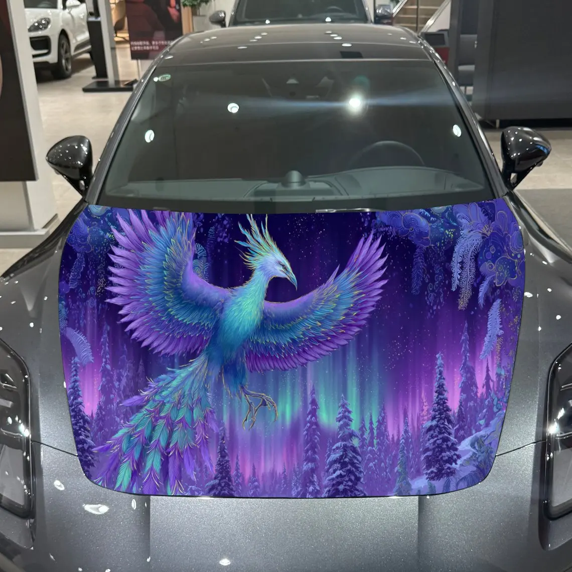 Aurora Phoenix Fantasy Adventure PVC Car Engine Hood Vinyl Wraps, Self-Adhesive Waterproof Car Hood Decal Sticker, Car Decoratio
Aurora Phoenix Fantasy Adventure PVC Car Engine Hood Vinyl Wraps, Self-Adhesive Waterproof Car Hood Decal Sticker, Car Decoratio