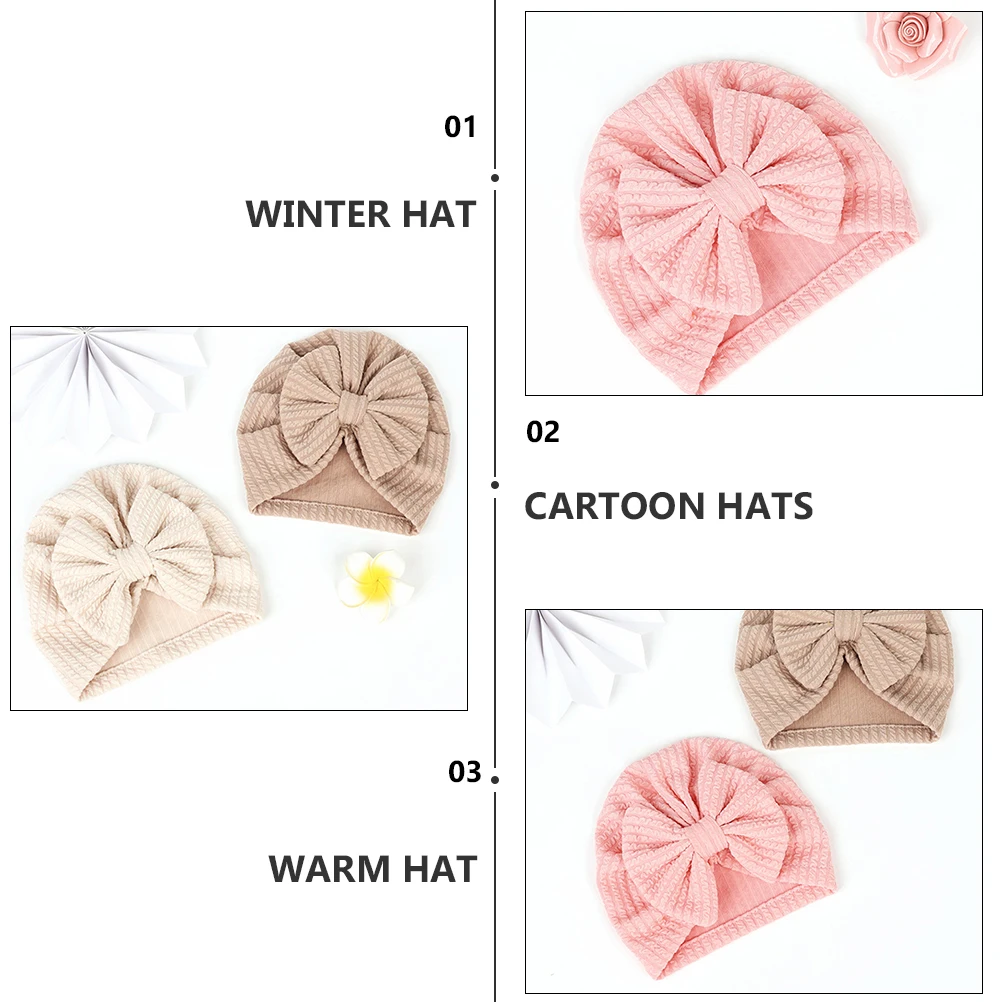 4pcs Baby Hats Elastic Bowknot Winter Cartoon Warm Infant Headwear Stretch Fabric Comfortable Kids Decorative Bow Hat
4pcs Baby Hats Elastic Bowknot Winter Cartoon Warm Infant Headwear Stretch Fabric Comfortable Kids Decorative Bow Hat