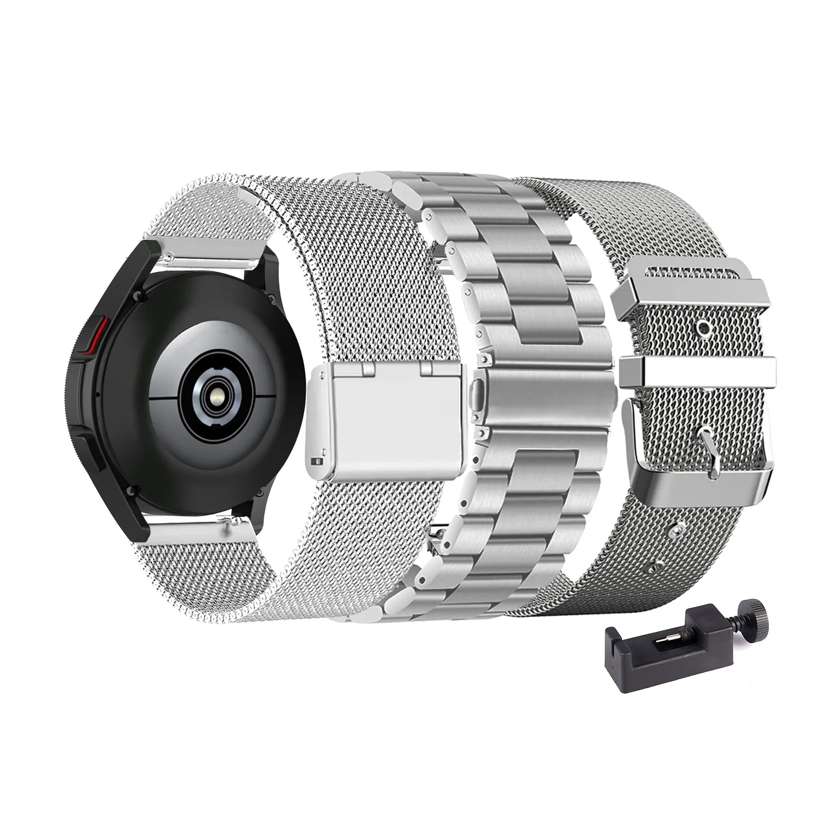 3pcs Metal Bands for Samsung Galaxy Watch Active/Active 2/7/6/5/4 (40mm/44mm),Watch FE 40mm Strap for Men and Women
3pcs Metal Bands for Samsung Galaxy Watch Active/Active 2/7/6/5/4 (40mm/44mm),Watch FE 40mm Strap for Men and Women