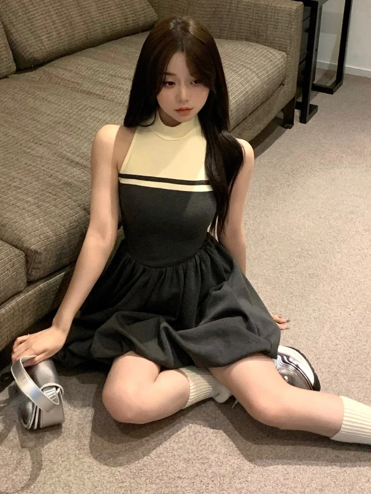 Temperament Robe Femme Sexy Dress for Women Contrast Color Sleeveless Tunic Summer Vestidos De Mujer 2023 Fashion Korean Dresses
Temperament Robe Femme Sexy Dress for Women Contrast Color Sleeveless Tunic Summer Vestidos De Mujer 2023 Fashion Korean Dresses