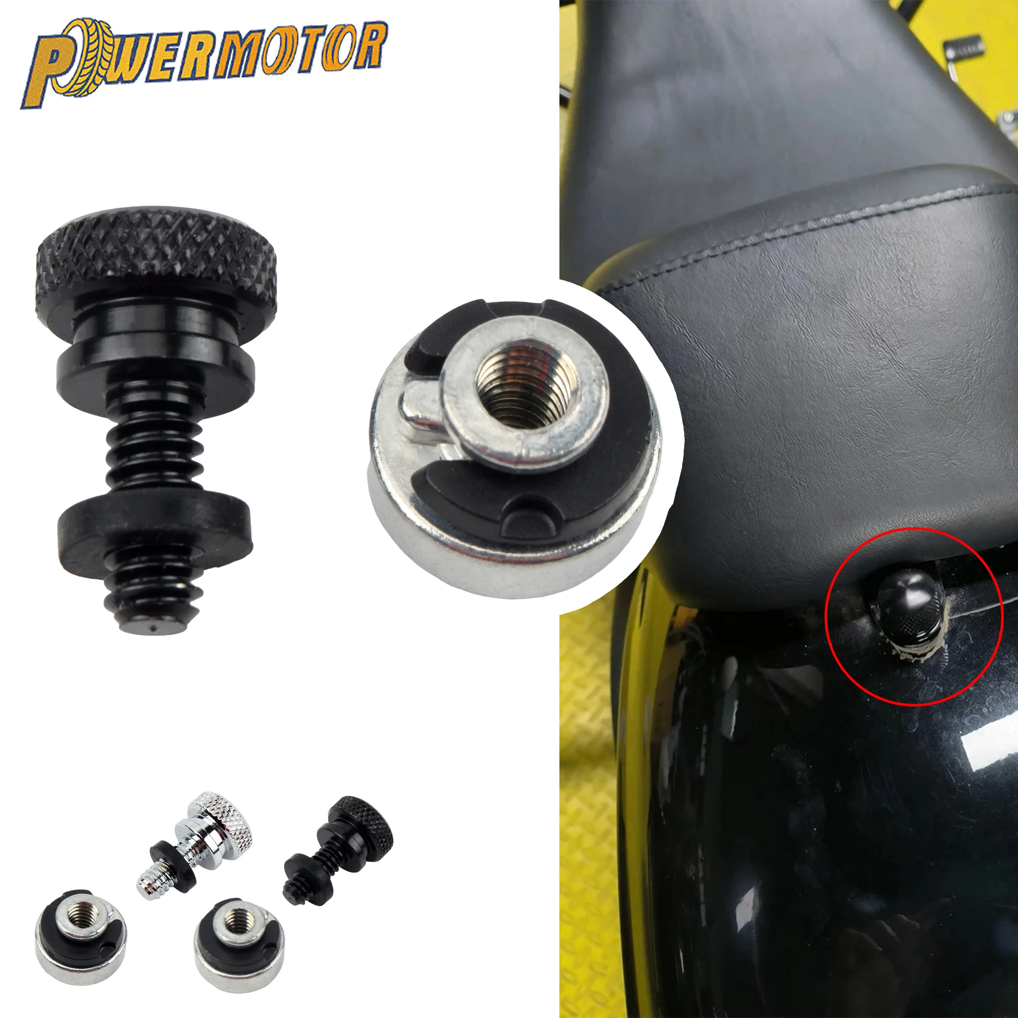 Motorcycle Seat Mount Bolt ScrewM6 1/4" 20 Thread Seat Bolt Screw Nut For Harley Sportster Softail Touring Street Glide Parts
Motorcycle Seat Mount Bolt ScrewM6 1/4" 20 Thread Seat Bolt Screw Nut For Harley Sportster Softail Touring Street Glide Parts