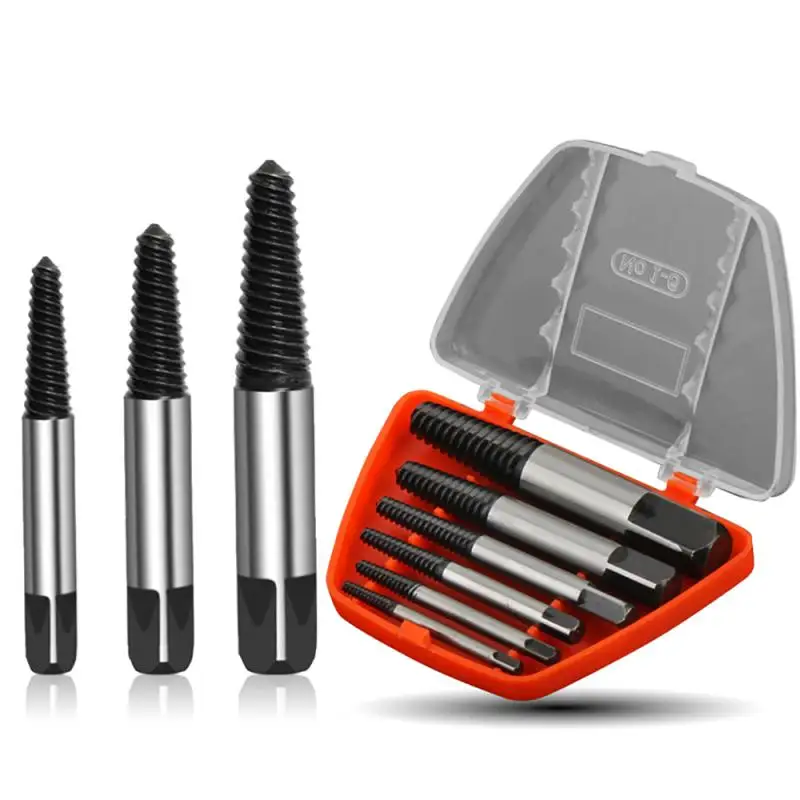 5/6Pcs Damaged Screw Extractor Center Drill Bits Broken Screw Remover Durable Easy Out Center Drill Damaged Bolts Remover Tool
5/6Pcs Damaged Screw Extractor Center Drill Bits Broken Screw Remover Durable Easy Out Center Drill Damaged Bolts Remover Tool