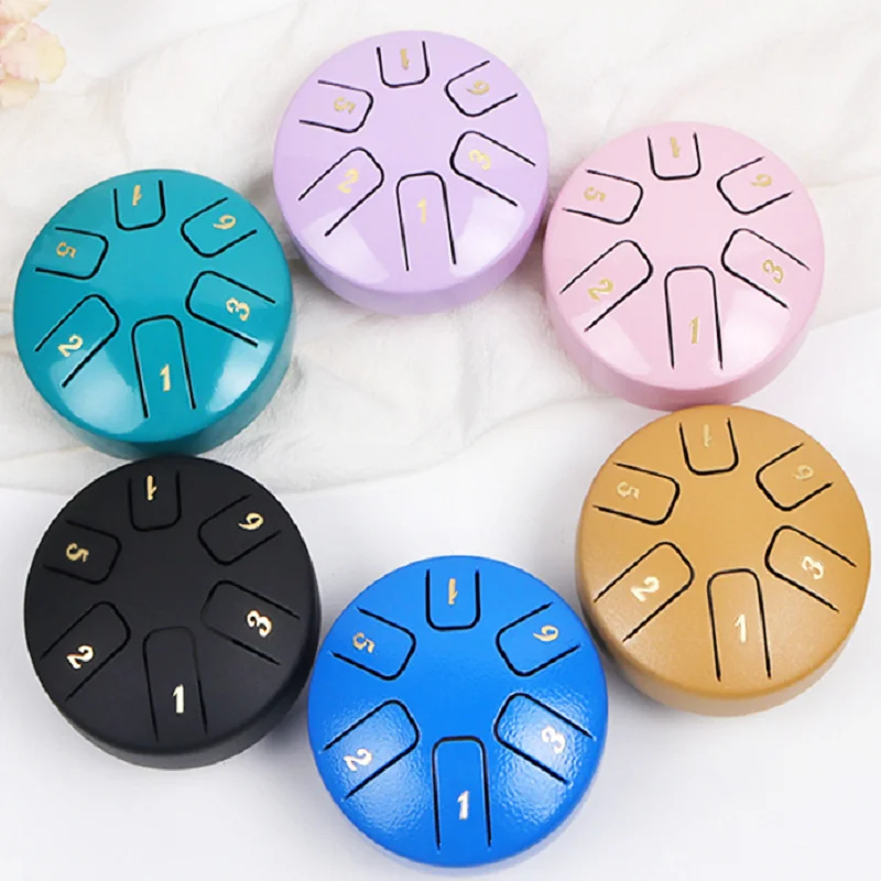 Mini Hollow Drum Steel Tongue for Children, Percussion Instrument, 3.8 ", 6-Tone
Mini Hollow Drum Steel Tongue for Children, Percussion Instrument, 3.8 ", 6-Tone